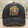 Custom Pet Photo The Dog Cat Father Washed Denim Baseball Cap For Dog And Cat Lovers HO82 894442