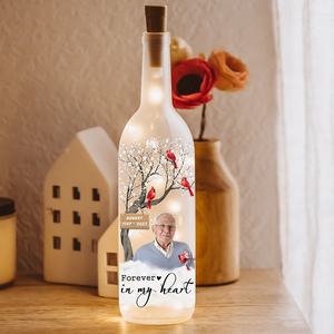 Custom Photo I'm Always With You - Personalized Bottle Lamp Memorial Gift CH07 895314