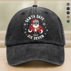 Custom Name Santa Says Six Seven Washed Denim Baseball Cap HA75 898432