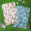 Custom Dog Cat Paw Pattern Golf Towel Gift For Dog Cat Lovers HA75 892564