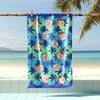 Custom Photo Blue Palm Beach Towel HO82 894066