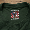 America 250Th Anniversary 1776-2026 Eagle Us Flag Back Neck Shirt CH07 910922