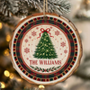 Custom Name Christmas Tree Wood Slice Ornament, Holiday Decor Gift For Family LM32 670499
