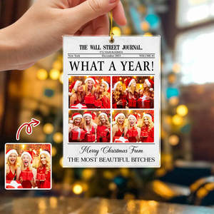 Custom Photo Besties Christmas Tree Acrylic Ornament Christmas Gift For Besties HO82 894674