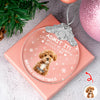 Custom Dog Photo Life Would Be Boring Without Me Christmas Metal Top Glass Ornament TH10 894885