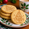 Personalized Family Name Merry Christmas With Christmas Tree Cookie Stamp - Holiday Baking Gift For Family HA75 919604