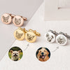 Custom Beloved Pet Portrait Photo Cufflinks Stainless Steel, Father's Day Gift, Memorial Gift LM32 899781