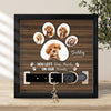 Custom Photo You Left Paw Prints On Our Hearts Memorial Square Collar Frame TH10 892717