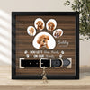 Custom Photo You Left Paw Prints On Our Hearts Memorial Square Collar Frame TH10 892717