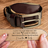 Personalized Message Belt for Him – Leather Belt Gift from Wife, Romantic Gift for Husband LM32 899837