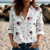 Retro American Flag Blouse Shirt, USA 250th Anniversary Shirt 4th July Patriotic Gift CH07 911794