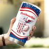 Custom Name Proud American Nurse With America 250 Fat Tumbler HO82 901294