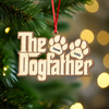 Custom Name Dogfather Christmas 2 Layers Wooden Ornament Gift For Dog Lover TH10 896633