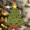 Personalized 2026 Family Names Christmas Wooden Ornament, Holiday Tree Decor LM32 670505