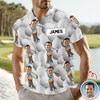 Custom Funny Face Photo Golf Polo Shirt Gift For Golfer, Golf Lovers LM32 897649