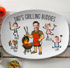Personalized Dad Grilling Buddies Grilling Platter, Personalized BBQ Tray - BBQ Gift For Dad, Father's Day Gifts HO82 902566