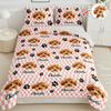 Custom Face Dog Cat Checkerboard Pattern Quilt Bedding Set HA75 898246