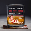 Custom Photo Anniversary Wedding Personalized Whiskey Glass Gifts For Husband And Wife, Him And Her LM32 897633
