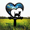 Personalized You Were My Favorite Hello & My Hardest Goodbye Dog Loss Garden Stake LM32 893853