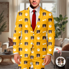 Custom Pet Face With Icon Men's Suit Gift for Pet Owners TH10 169829