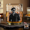 Personalized Vintage Photo His Whiskey Glass HA75 921686