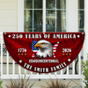 Custom Name 250 Years of America Flag Non-Pleated Fan Flag CH07 910578