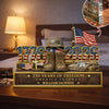 Personalized 250 Years Of Freedom 1776–2026 Acrylic Block Plaque - Veteran Gift, Patriotic Military Memorial Decor HO82 901854