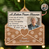 Custom Photo A Letter From Heaven - Personalized 2-Layered Wooden Ornament CH07 895708