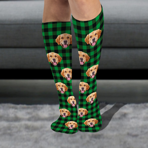 Custom Dog Photo Fluffy Socks Gift for Dog Lovers CH07 896274