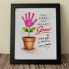 Personalized You Make My Heart Grow Handprint Flower Keepsake Picture Frame HO82 901592