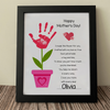 Personalized Happy Mother’s Day Handprint Flower Keepsake Picture Frame HO82 901594
