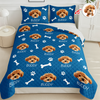 Custom Photo And Name With Icon Quilt Bedding Set For Dog Lover TH10 896663