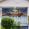 Custom Family Name 250 United States Of America 1776-2026 Eagle Embroidered Effect Patriotic Party Banner LM32 669281
