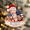 Custom Baby Photo First Christmas Acrylic Ornament HA75 919160