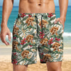 Custom Dog Photo Hawaii In The Air Family Man's Beach Short HO82 894270