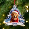 Custom Photo Christmas Tree Dog Acrylic Ornament - Gift For Dog Lovers HO82 903406
