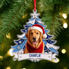 Custom Photo Christmas Tree Dog Acrylic Ornament - Gift For Dog Lovers HO82 903406