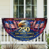 Personalized U.S 250th Anniversary with Family Name Non-Pleated Fan Flag CH07 911098