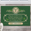 An Irish Blessing, May Your Troubles Be Less Doormat Personalized Gift For St. Patrick’s Day HO82 901208