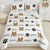 Custom Photo And Name On Quilt Bedding Set For Dog Lover TH10 896665