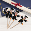 Custom Funny Face Graduation Decoration Cupcake Toppers HA75 920066