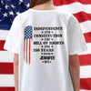 Personalized 250 Years Of America Back Shirt – Independence 1776 Constitution 1787 Bill Of Rights Patriotic USA TH10 898929