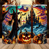 Halloween Witches And Pumpkin Skinny Tumbler HO82 894958