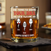 Dad, Thanks For Sharing Your DNA Personalized Whiskey Glass Funny Father's Day Gift CH07 895558