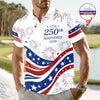 Custom Name USA 250th Anniversary 1776-2026 Polo Shirt - 4th of July Patriotic Gift HO82 901706