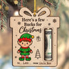 Personalized Here’s a Few Bucks for Christmas Wood Money Holder Ornament LM32 670069