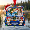 Personalized Fishing Tackle Box 3D Christmas Acrylic Ornament, Custom Acrylic Hanging Decor For Fisherman And Dad CH07 180780