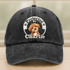 Custom Photo Protected By Human Dog Washed Denim Baseball Cap HO82 894142