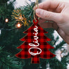 Personalized Family Christmas Tree With Pattern Wood Ornament HO82 903622