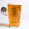 Custom Photo Forever Your Child Beer Glass Father's Day Gifts CH07 911442